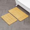 imageLaura Ashley  Astor Chenille Bath Mat  100 Polyester  Premium Bathroom Dcor  Machine Washable  TPR Backing  Measures 17 x 24  WisteriaYellow