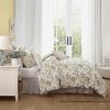 imageLaura Ashley  FullQueen Comforter Set Premium Cotton Bedding with Matching Shams ampamp Bonus Decorative Pillow Floral Home Decor OekoTex Certified Roses Gold FullQueenRoses Gold