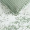 imageLaura Ashley  FullQueen Comforter Set Premium Cotton Bedding with Matching Shams ampamp Bonus Decorative Pillow Floral Home Decor OekoTex Certified Roses Gold FullQueenToile Delight Green