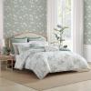 imageLaura Ashley  FullQueen Comforter Set Premium Cotton Bedding with Matching Shams ampamp Bonus Decorative Pillow Floral Home Decor OekoTex Certified Roses Gold FullQueenToile Delight Green