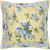 imageLaura Ashley  Queen Comforter Set Cotton Reversible Bedding Includes Matching Shams with Bonus Euro Shams ampamp Throw Pillows Cassidy Yellow QueenYellowBlueGreen