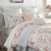 imageLaura Ashley  Queen Comforter Set Luxury Bedding with Matching Shams Stylish Home Decor for All Seasons Wisteria Pink QueenPinkGreenOff White