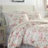 imageLaura Ashley  Queen Comforter Set Luxury Bedding with Matching Shams Stylish Home Decor for All Seasons Wisteria Pink QueenPinkGreenOff White