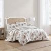 imageLaura Ashley  Queen Comforter Set Reversible Brushed Cotton Flannel Bedding with Matching Shams Luxuriously Soft ampamp Warm Home Decor Ashfield Red QueenAshfield Red