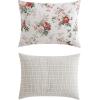 imageLaura Ashley  Queen Comforter Set Reversible Brushed Cotton Flannel Bedding with Matching Shams Luxuriously Soft ampamp Warm Home Decor Ashfield Red QueenAshfield Red