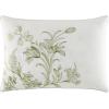imageLaura Ashley  Queen Comforter Set Reversible Cotton Bedding Includes Matching Shams with Bonus Euro Shams ampamp Throw Pillows Natalie SageOff White QueenSageOff White