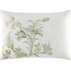 imageLaura Ashley  Queen Comforter Set Reversible Cotton Bedding Includes Matching Shams with Bonus Euro Shams ampamp Throw Pillows Natalie SageOff White QueenSageOff White