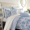 imageLaura Ashley Comforter Set Reversible Cotton Bedding with Matching Shams Stylish Home Decor for All Seasons Queen Pack of 1 BlueMila Blue