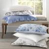 imageLaura Ashley Comforter Set Reversible Cotton Bedding with Matching Shams Stylish Home Decor for All Seasons Queen Pack of 1 BlueMila Blue