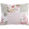 imageLaura Ashley Home  Queen Comforter Set Reversible Cotton Bedding Includes Matching Shams with Bonus Euro Shams ampamp Throw Pillows Ailyn Pink QueenPink