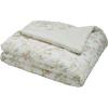 imageLaura Ashley Home  Queen Comforter Set Reversible Cotton Bedding Includes Matching Shams with Bonus Euro Shams ampamp Throw Pillows Madelynn Pastel Blue QueenBlueGreenPink