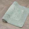 imageLaura Ashley Ruffle Cotton 17quot x 24quot Bath Rug AquaAqua