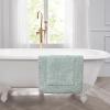 imageLaura Ashley Ruffle Cotton 17quot x 24quot Bath Rug AquaAqua