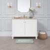 imageLaura Ashley Ruffle Cotton 17quot x 24quot Bath Rug AquaAqua