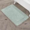 imageLaura Ashley Ruffle Cotton 17quot x 24quot Bath Rug AquaAqua