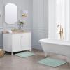 imageLaura Ashley Ruffle Cotton 17quot x 24quot Bath Rug AquaAqua