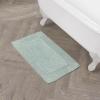 imageLaura Ashley Ruffle Cotton 17quot x 24quot Bath Rug AquaAqua