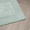 imageLaura Ashley Ruffle Cotton 17quot x 24quot Bath Rug AquaAqua