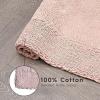 imageLaura Ashley Ruffle Cotton 17quot x 24quot Bath Rug AquaBlush
