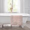 imageLaura Ashley Ruffle Cotton 17quot x 24quot Bath Rug AquaBlush