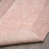 imageLaura Ashley Ruffle Cotton 17quot x 24quot Bath Rug AquaBlush