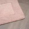 imageLaura Ashley Ruffle Cotton 17quot x 24quot Bath Rug AquaBlush