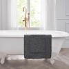 imageLaura Ashley Ruffle Cotton 17quot x 24quot Bath Rug AquaDark Grey
