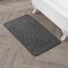 imageLaura Ashley Ruffle Cotton 17quot x 24quot Bath Rug AquaDark Grey