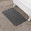 imageLaura Ashley Ruffle Cotton 17quot x 24quot Bath Rug AquaDark Grey