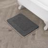 imageLaura Ashley Ruffle Cotton 17quot x 24quot Bath Rug AquaDark Grey