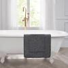 imageLaura Ashley Ruffle Cotton 17quot x 24quot Bath Rug AquaDark Grey