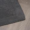 imageLaura Ashley Ruffle Cotton 17quot x 24quot Bath Rug AquaDark Grey