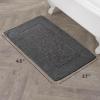 imageLaura Ashley Ruffle Cotton 17quot x 24quot Bath Rug AquaDark Grey