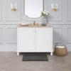 imageLaura Ashley Ruffle Cotton 17quot x 24quot Bath Rug AquaDark Grey