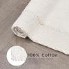 imageLaura Ashley Ruffle Cotton 17quot x 24quot Bath Rug AquaIvory