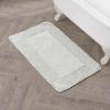 imageLaura Ashley Ruffle Cotton 17quot x 24quot Bath Rug AquaLight Grey