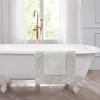 imageLaura Ashley Ruffle Cotton 17quot x 24quot Bath Rug AquaLight Grey