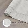 imageLaura Ashley Ruffle Cotton 17quot x 24quot Bath Rug AquaLight Grey