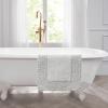 imageLaura Ashley Ruffle Cotton 17quot x 24quot Bath Rug AquaLight Grey