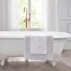 imageLaura Ashley Ruffle Cotton 17quot x 24quot Bath Rug AquaPurple