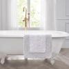 imageLaura Ashley Ruffle Cotton 17quot x 24quot Bath Rug AquaPurple