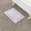 imageLaura Ashley Ruffle Cotton 17quot x 24quot Bath Rug AquaPurple