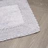 imageLaura Ashley Ruffle Cotton 17quot x 24quot Bath Rug AquaPurple