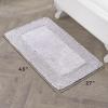 imageLaura Ashley Ruffle Cotton 17quot x 24quot Bath Rug AquaPurple