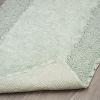 imageLaura Ashley Ruffle Cotton 17quot x 24quot Bath Rug AquaSage Green