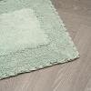 imageLaura Ashley Ruffle Cotton 17quot x 24quot Bath Rug AquaSage Green