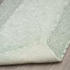 imageLaura Ashley Ruffle Cotton 17quot x 24quot Bath Rug AquaSage Green