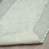 imageLaura Ashley Ruffle Cotton 17quot x 24quot Bath Rug AquaSage Green