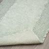 imageLaura Ashley Ruffle Cotton 17quot x 24quot Bath Rug AquaSage Green