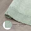 imageLaura Ashley Ruffle Cotton 17quot x 24quot Bath Rug AquaSage Green